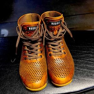 NoBull Project HIGH-TOP COFFEE LEATHER TRAINER (WOMEN'S).